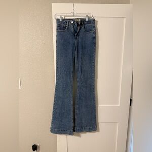 Women's Blue Flared Jeans